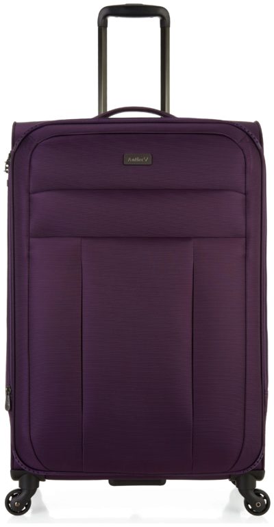 Antler New Marcus Large 4 Wheel Suitcase - Aubergine.